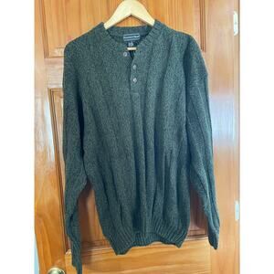 Preswick & Moore Mens NWT Green knit Sweater Size XL